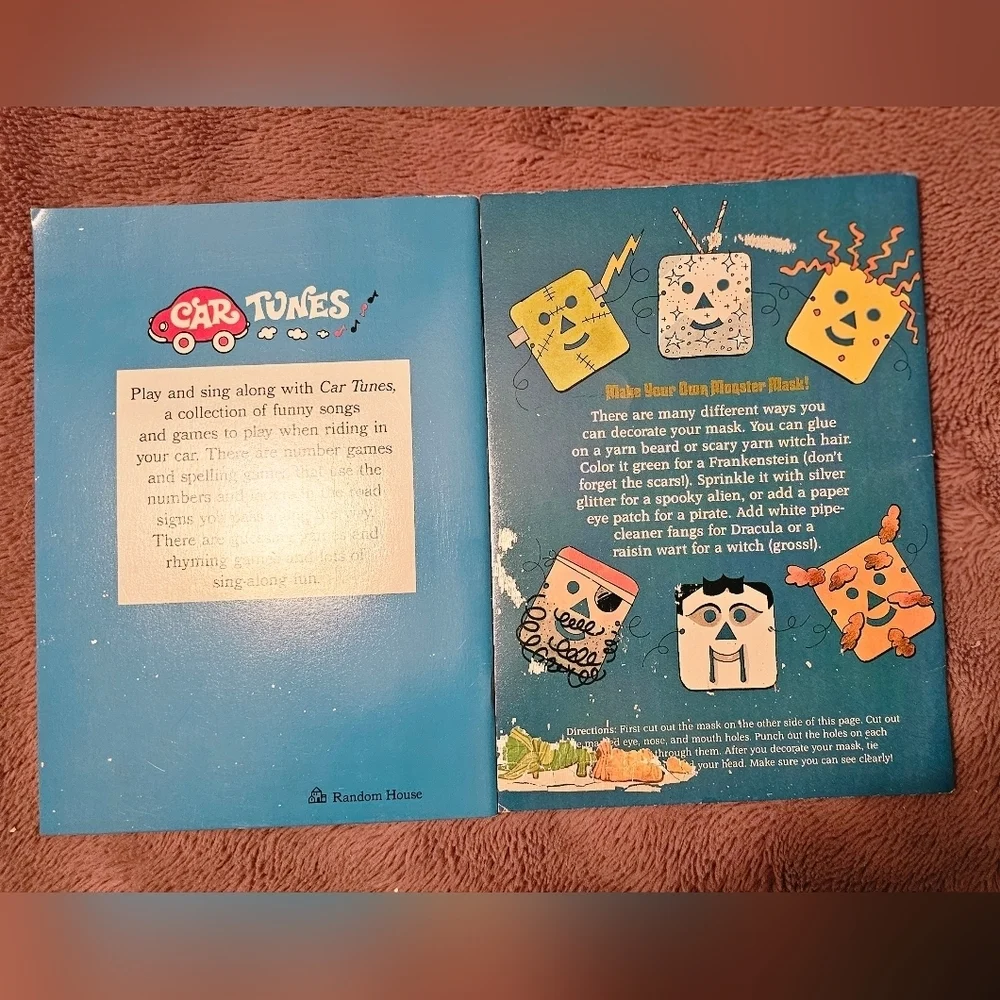 Spooky Tunes and Car Tunes Activity Books